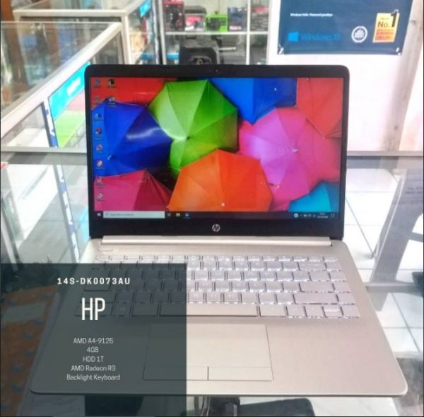 Laptop Second HP 14s-dkoo73au on Net Computer Depok