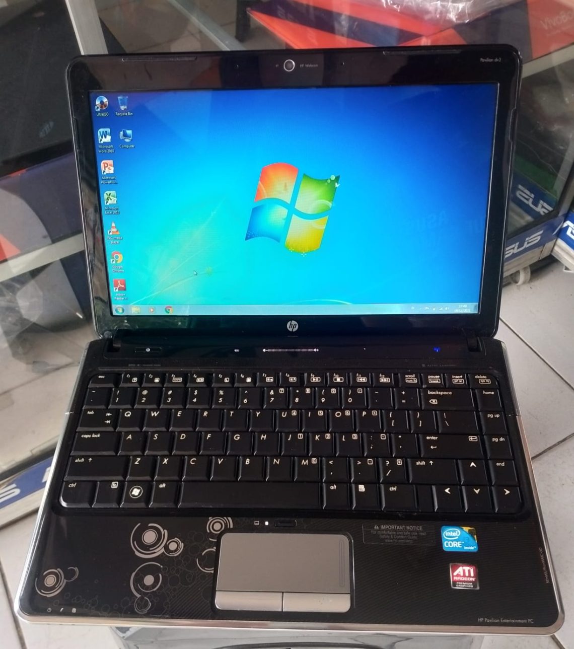 Laptop HP Pavilion DV3 Intel Core i3M330 4GB RAM 320GB HDD