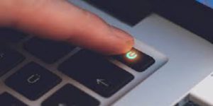 Tombol power laptop