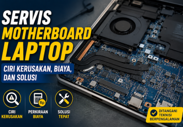 Servis Motherboard Laptop: Ciri Kerusakan, Biaya, dan Solusi