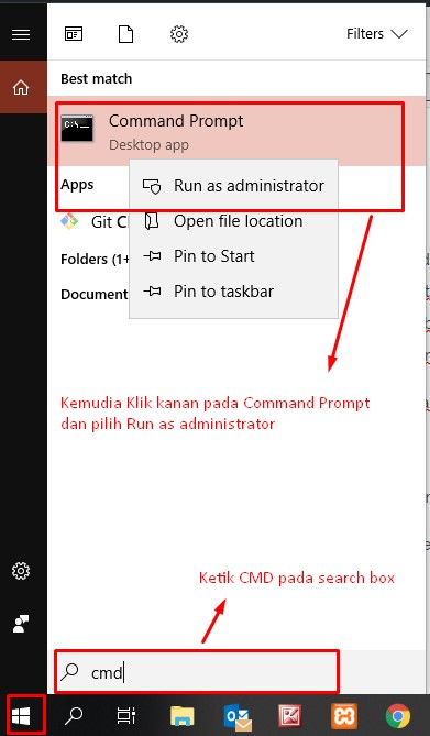 2. Membuka dan mengembalikan file yang tersembunyi dengan Command Prompt Windows.